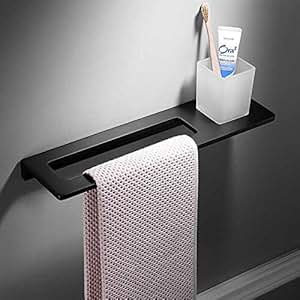 Amazon.com: VADOLY Matte Black Bathroom Towel Rack ...