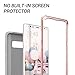 YOUMAKER Galaxy Note 8 Case, Full Body Heavy Duty Protection Shockproof Slim Fit Case Cover for Samsung Galaxy Note 8 (2017 Release) Without Built-in Screen Protector- Rose