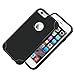 Badalink iPhone 6 6s Case 2 in 1 Soft TPU and Hard PC Shock Absorption Drop Protection Anti-Slip Protective Case Cover for iPhone 6 6s(4.7 inch) Black