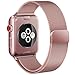 Apple Watch Band iKeen 38mm Milanese Loop Stainless Steel Fully Magnetic Closure Clasp iwatch Band for Apple Watch and Sport Edition Rose Gold