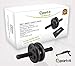 Top Quality Ab Roller + Knee Mat + BONUS Workout Guide | Sport-it Fitness Portable Ab Carver - Strong Stable Safe Rollouts - Comfortable Rubber Grips, Solid Steel Handle, 2 Wheel No Wobble Design.