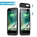 iPhone 7 Plus 8 Plus Battery Case 7000mAh HETP Ultra Slim Rechargeable Backup Charging Cases for Apple iPhone 7+ iPhone 8+  Portable Protective Charger Power Cover 5.5''-Black