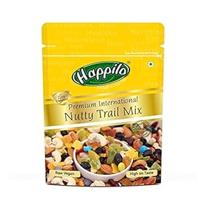 Happilo Premium International Nutty Trail Mix 200g | Dry Fruits Mix | High Protein Snack| Superfood| Loaded with Protein…