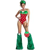 Party King Womens Party King Women's Sassy Strawberry Costume