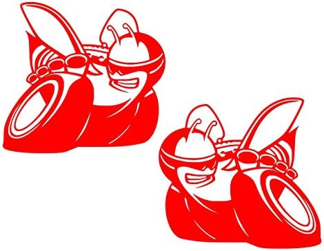 UR Impressions Red 2.6in. LF-RF Scat Pack Bee 2-Pack Decal Vinyl Sticker Graphics for Cars Trucks SUV Vans Walls Windows Laptop|RED|2.6 Inch|URI637-R