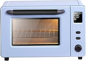 Feceyq Mini Oven Electric Cooker and Grill, Baking, Multiple Cooking Functions Grilling and Reheating with Aluminium Baking Tray, 40 Litre，blue