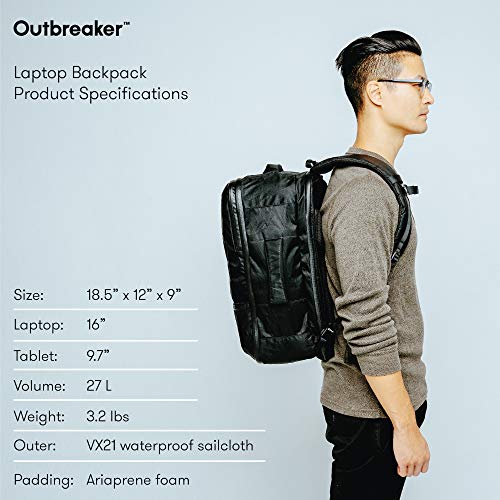 Tortuga Outbreaker Laptop Backpack for Work or Travel with Deluxe