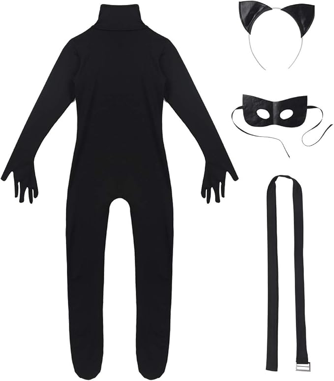 Freebily Enfant Garçon Fille Déguisement Chat Noir