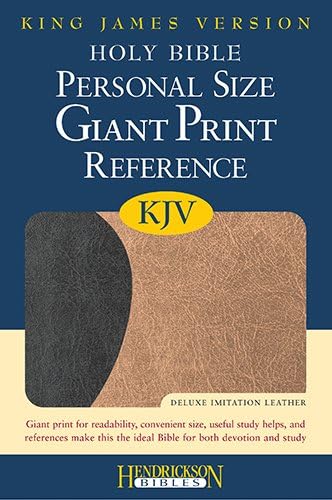 Kjv Personal Size Giant Print Reference Bible - Black on Tan: King James Version (Bible Kjv) Flexibound – Large Print, 27 Aug 2008