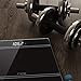 RIVIO Digital Body Weight Bathroom Scale with Step-On Technology and Large LCD Backlight Display,6mm Tempered Glass, High Precision Measurements,440 Pounds,Black