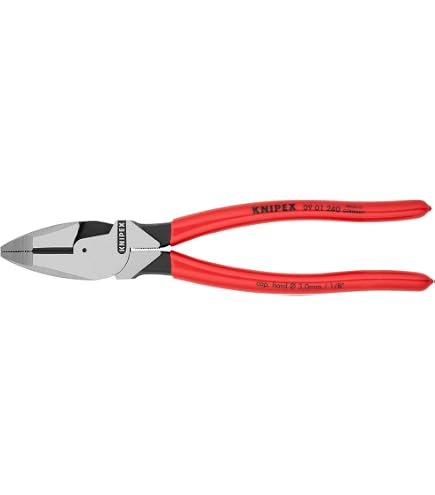 KNIPEX 09 11 240 SBA High Leverage Lineman Pliers New England with