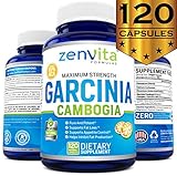 Pure Garcinia Cambogia Extract 95% HCA - 120 Capsules - Highest Potency, Powerful NEW and IMPROVED Formula, Maximum Strength Natural Weight Loss Supplement, Appetite Suppressant, Fat Burner