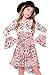 Truly Me, Big Girls Tween Long Sleeve Bohemian Print Dress, 7-16