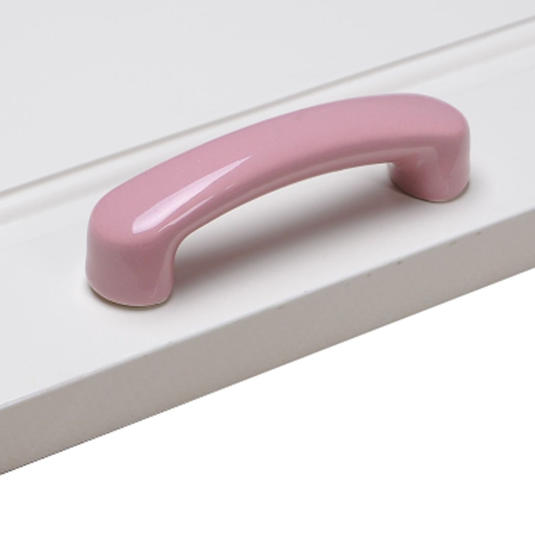 SeeRaphee Pink Ceramic Cabinet Handles Drawer Pulls Cupboard Knobs for Kitchen Knobs Kids Room Cabinets Closets Toy Organizer Box Bookcase