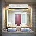 ZUZITO Modern Bathroom Light Fixtures - LED Vanity Lights for Bathroom 18W - Crystal Chrome Lighting Fixtures Over Mirror for Bath