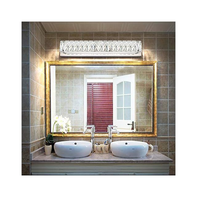 ZUZITO Crystal Bathroom Vanity Lighting Fixtures 7500 Modern LED Vanity