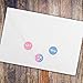 Baby Gender Reveal Party Favor Stickers, Team Girl and Team Boy Chocolate Kisses Candy Stickers - 180 Count