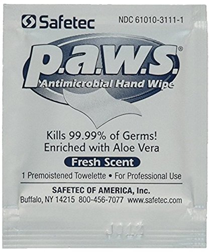Paws Antimicrobial Disinfectant Hand Wipe 100/box by Hitachi