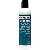 STAR CARE Wave Back Moisturizing Finishing Curl Defining Lotion for Curly Hair Anti-Frizz Moisturizing Leave-In Cream for Curly & Wavy Hair Soft Hold Styling Lotion, 8oz