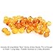 60 Loose Amber Beads - Raw Unpolished Honey Color - 3-4mm Width - Pre-Drilled Holes Ready for Stringing Jewelry - Bulk DIY Supplies for Making Baltic Teething Necklaces, Bracelets & Jewelry