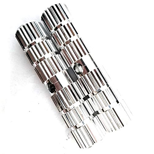 Star-Art 1 Pairs Bike Pedals Axle Foot Rest Pegs Anti-Slip Rear Feet Pedals for BMX Mountain Bike Bicycle Cycling (Silver)
