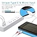 BONAI Solar Power Bank 30000mAh,(Huge Capacity)(Flashlight)(Outdoor) 4.2A Max Input External Battery Pack, 5.8A and Type C Output, Portable Charger Compatible with iPhone, iPad, Samsung, LG More Blue