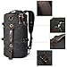 LUXUR Retro Duffel Cylinder Bag 26L Canvas Travel Backpack for Men Hiking Luggage Weekend Bag