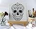 Sugar Skull Pre marked Canvas | Stretched primed canvas 8 x 8 Inches | Predrawn canvas | DIY Art | Paint and SIP party | Premium Handmade Canvas | Painting Party