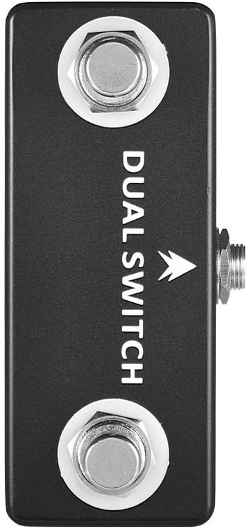 Guitar Effect Pedal DUAL SWITCH Guitar Pedal Dual Footswitch Foot Switch Full Metal Shell Guitar Parts & Accessories