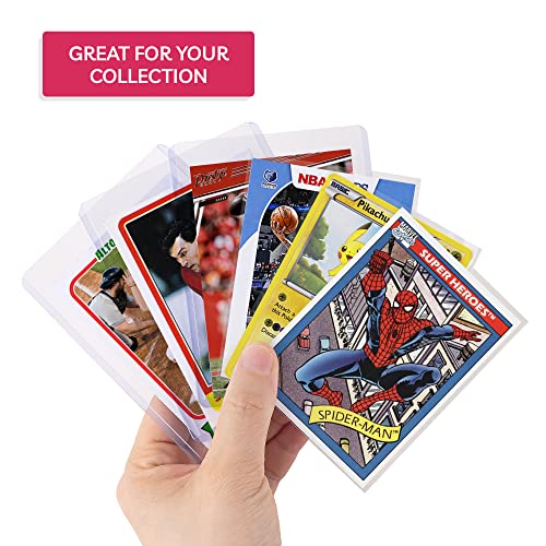 Top Loaders for Cards (25 Set) Trading Card Sleeves Hard Plastic (50
