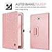 BENTOBEN Galaxy Tab A 10.1 Case,Slim Lightweight PU Leather Glitter Shiny Stand Smart Folio Cover with Auto Sleep/Wake Feature for Samsung Galaxy Tab A 10.1 Inch SM-T580 T585(No Pen Version),Rose Gold