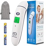Johgee Baby Thermometer for Fever, Forehead and Ear Thermometer, Digital Medical Thermometer for Infants Kids Adults 5 Modes Digital Infrared Thermometer Professional Certification