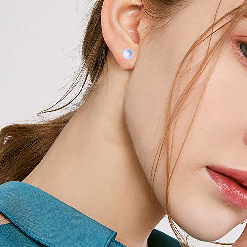 6 Hypoallergenic+Stainless+Earrings+Butterfly+Silicone