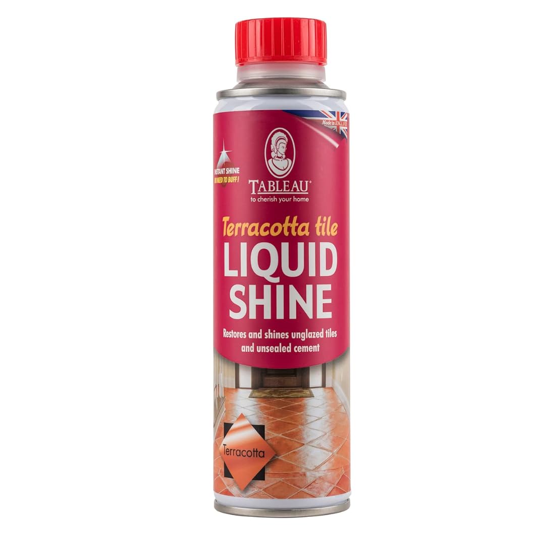 Tableau Terracotta Tile Liquid Shine, Terracotta Coloured Liquid Polish, Restores Colour And Shine To Unglazed Terracotta Tiles, 250ml