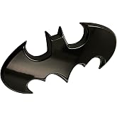 Fan Emblems Batman 3D Car Badge - 1989 Batwing Logo (Black Chrome: 3.8 x 1.8 x 0.2 inches)