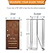 Magnetic Screen Door with Heavy Duty Mesh Curtain and 26 Magnets from Top to Bottom Frame Hook & Loop Fits Doors Up to 39