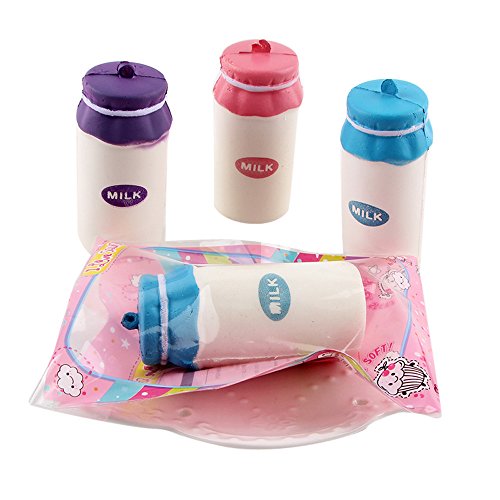 Clearance! ZOMUSA Yogurt Bottle Squeeze Jumbo Stress Stretch Soft Scented Slow Rising Toys (As picture show) - Thumbnail 3