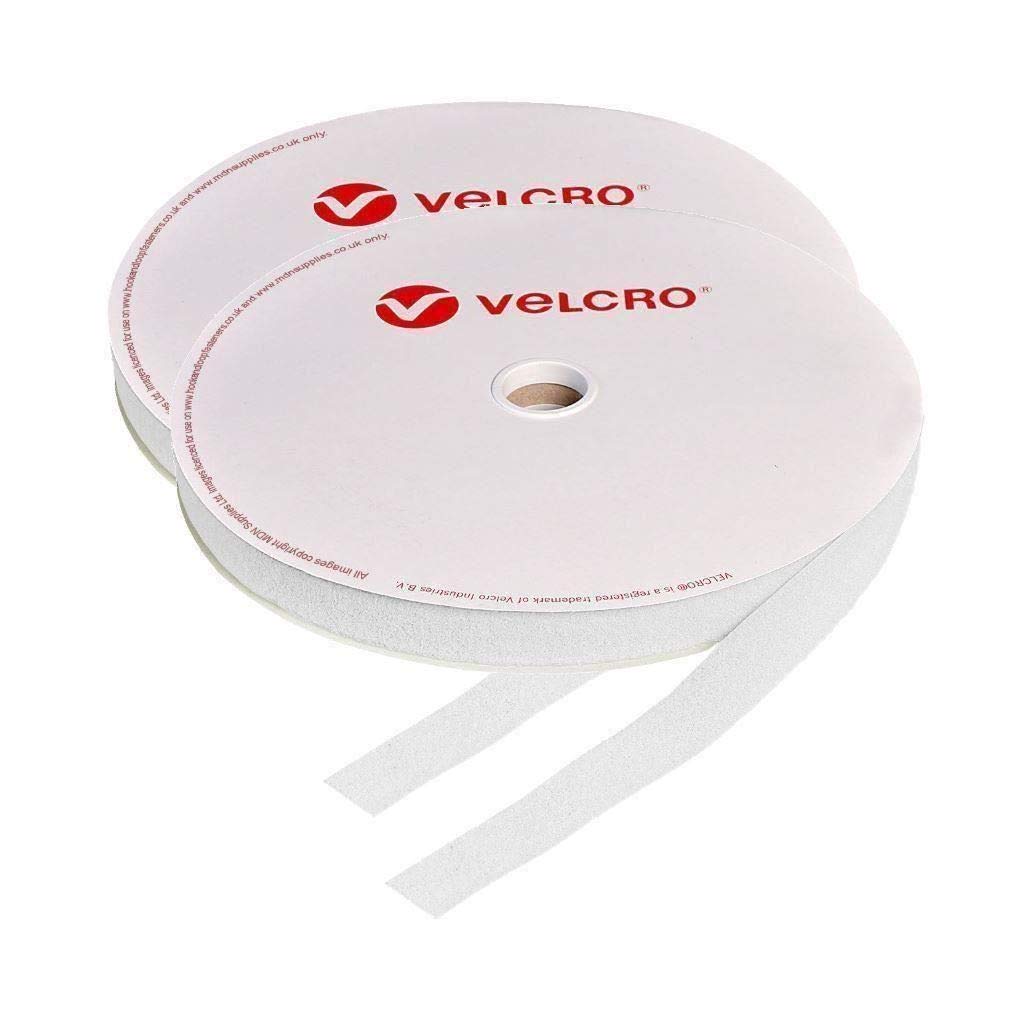20mm Velcro® Brand Hook & Loop White Sew On 10m