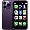 Cutwif Mini Smartphone, Mini Phone Unlocked Cell Phone 3.0 Inch Android 3G Small Mobile Child Phone Quad Core 2G+16G 5.0MP Dual SIM High Definition (Lilac)
