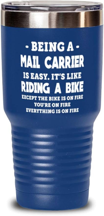 Amazon Being A Mail Carrier Is Easy It s Like Riding A Bike On Fire And Everything On 