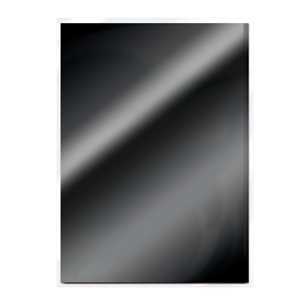 Craft Perfect High Gloss Mirror Card A4, Glossy Black