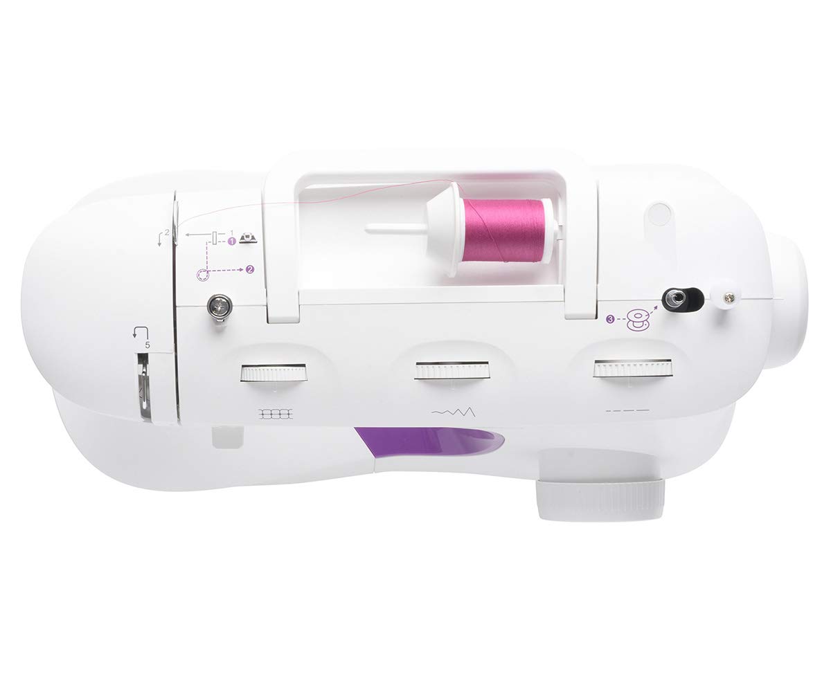 SINGER M3500 Lightweight & Portable Sewing Machine with Accessory Kit | 110 Stitch Applications, LED Light & 1-step Buttonhole | Great for Quilting, Crafts & Mending