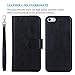 iPhone 6 Plus Case, iPhone 6s Plus Case, TabPow [Wallet Case] 9 Card Holder [Detachable Wallet Folio] PU Leather Flip Case Cover for iPhone 6 Plus/iPhone 6s Plus (5.5 inch), Black