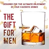 Real Bullet .308 Whiskey Glass Hand-Blown | Premium Cocktail Scotch Bourbon Old Fashioned Crystal Brandy Vodka Drinking Glasses | Good for Party Shot Glasses Rocks Tumbler Drinks Glassware | CoolNTool