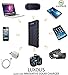 Solar Phone Charger for Cell Phone, External Power Battery Bank, Dual USB Portable Backup, Best Solar Panel for iPhone, Android, Tablet, GPS, Light Weight, Waterproof, Outdoor, LED Flashlight (Black)