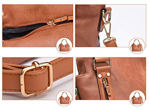 Handbag for Women Large Capacity Hobo Shoulder Bag Leather Tote Bag