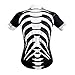 WOSAWE Mens Breathable Cycling Jersey Short Sleeves (Skeleton, XXL)