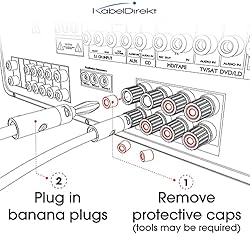KabelDirekt – Banana Plugs – 10 Pairs