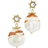 Ulla Johnson Women's Embellished Shell Drop Earrings, Pearlescent, Bronze, One Size