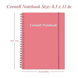 A4 Cornell Notes Notebook - 8.5" x 11" College